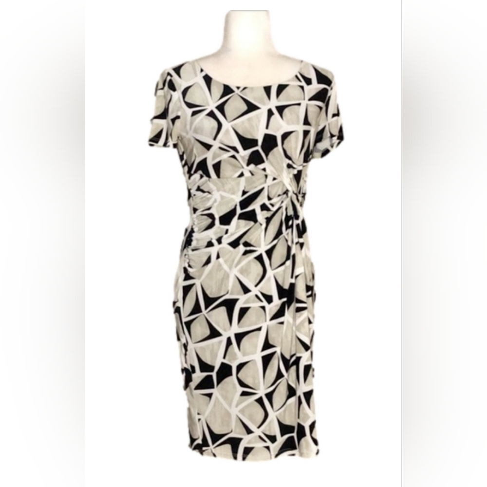 Precis taupe gathered dress